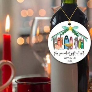 2025 Holiday Ornament with Nativity Scene